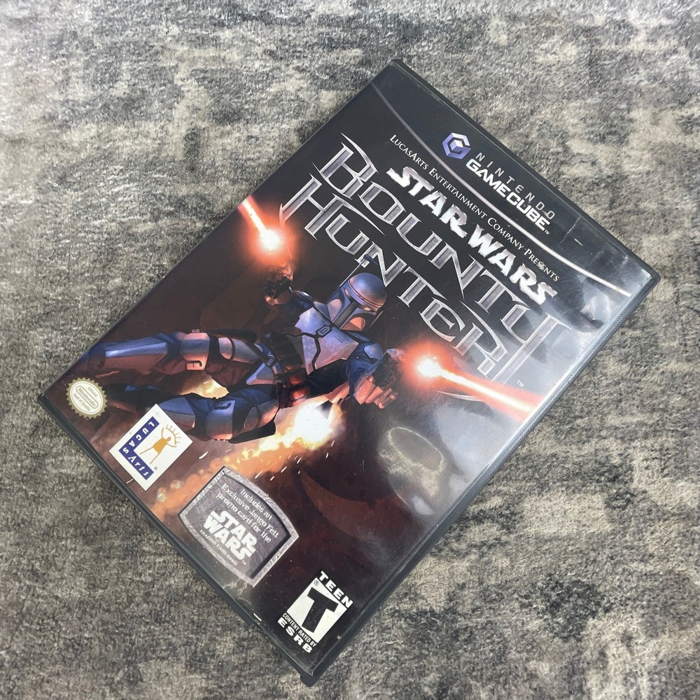 Star Wars Bounty Hunter Nintendo GameCube Video Game LucasArts Black Label